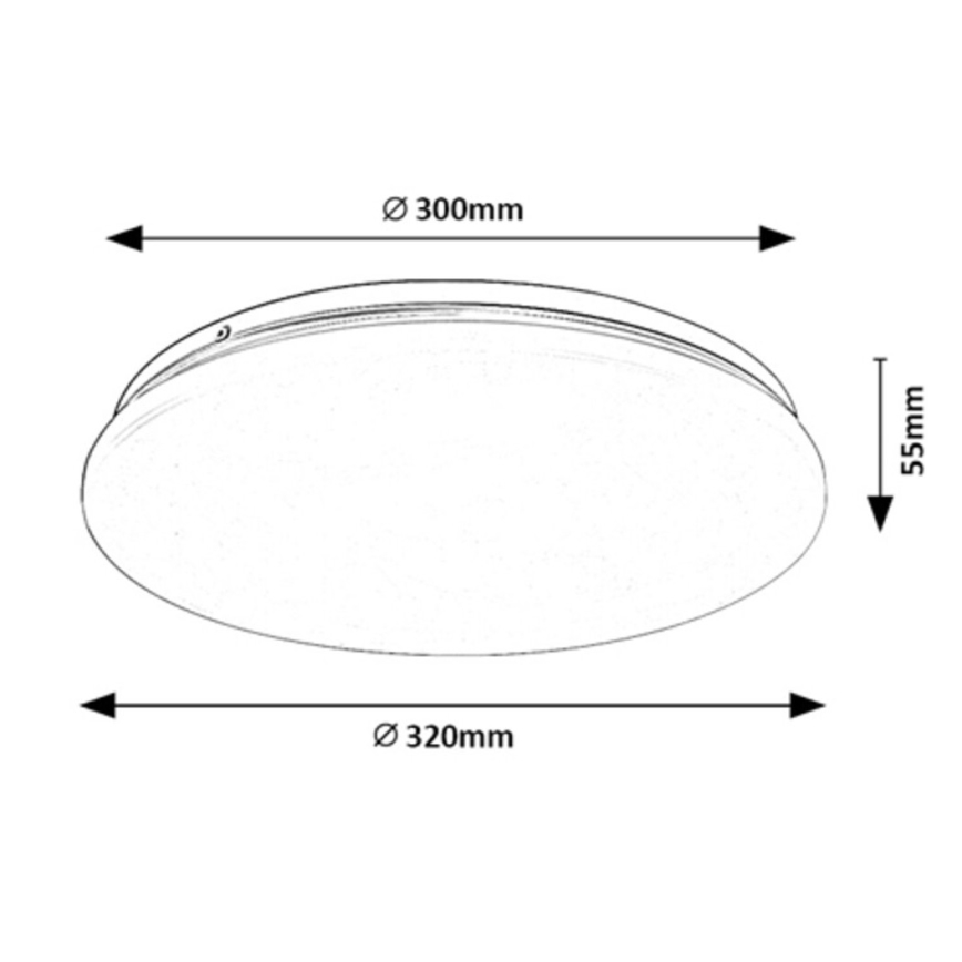 Rabalux - LED taklampa LED/18W/230V 3000K 32 cm