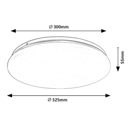 Rabalux - LED taklampa LED/18W/230V 4000K 32 cm