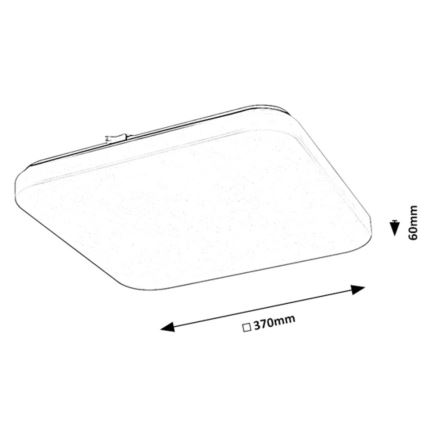 Rabalux - LED taklampa LED/24W/230V 3000K 37x37 cm