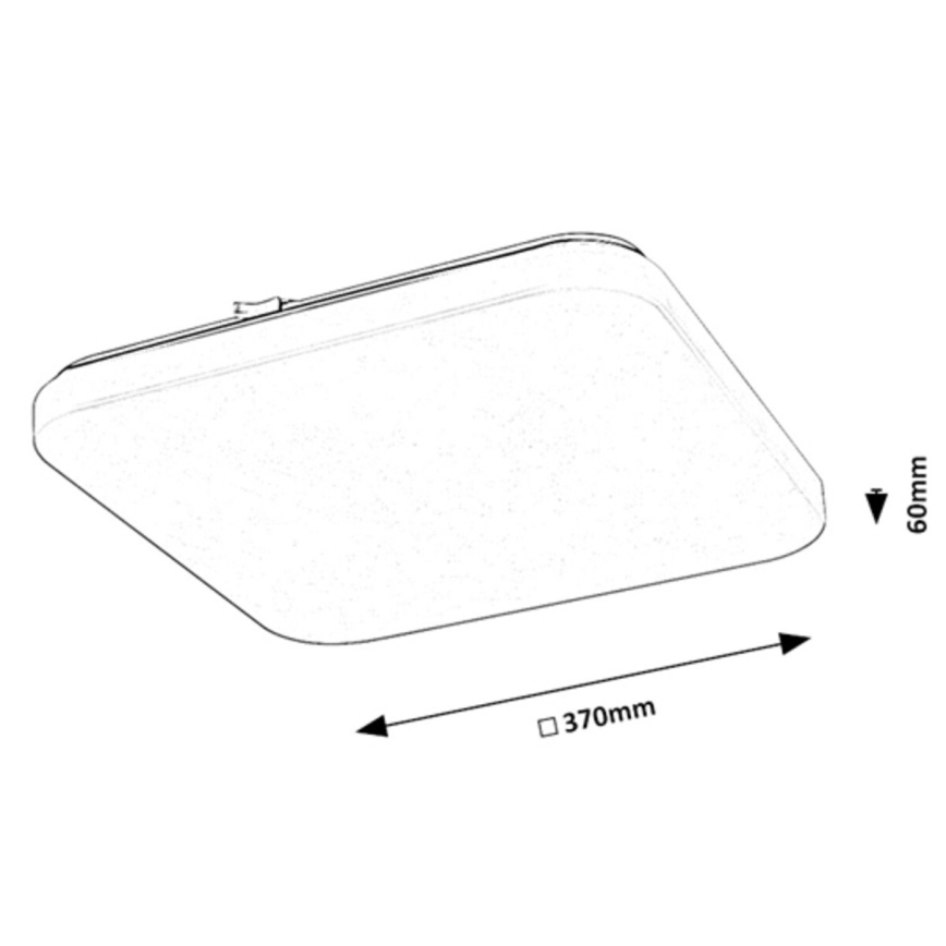Rabalux - LED taklampa LED/24W/230V 3000K 37x37 cm