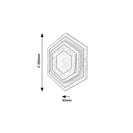 Rabalux - LED taklampa LED/23W/230V 3000/6000K