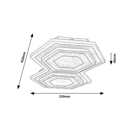 Rabalux - LED taklampa LED/44W/230V 3000/6000K