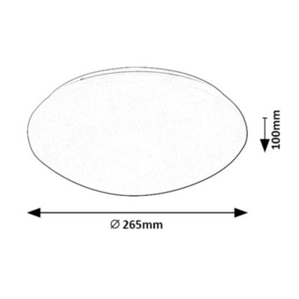 Rabalux - LED taklampa med en sensor LED/12W/230V IP44 4000K