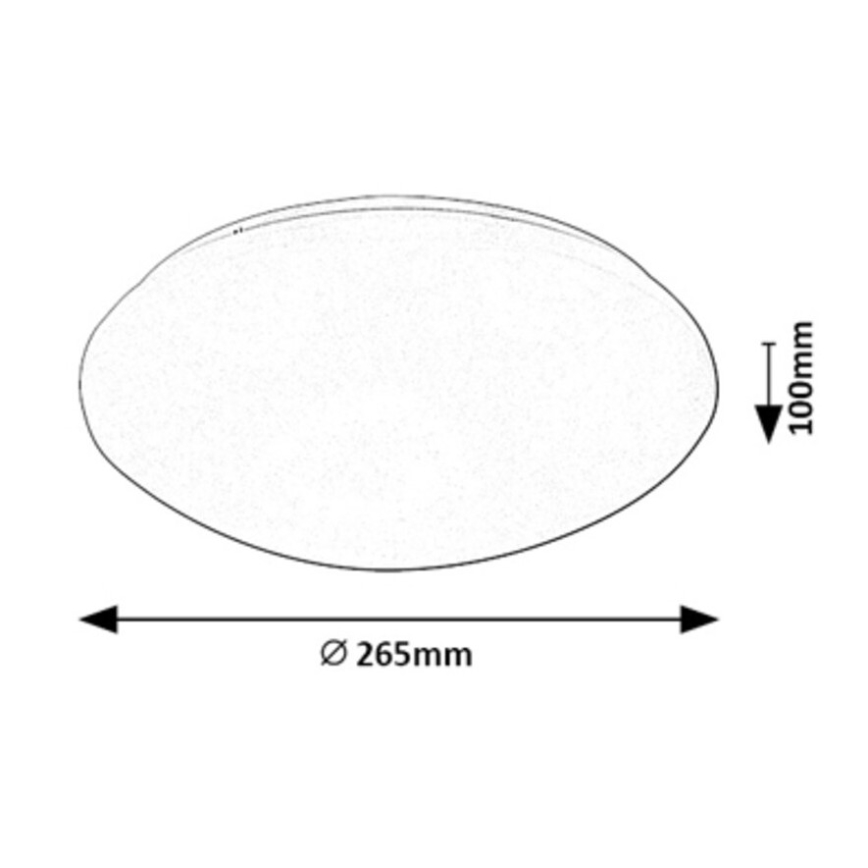 Rabalux - LED taklampa med en sensor LED/12W/230V IP44 4000K