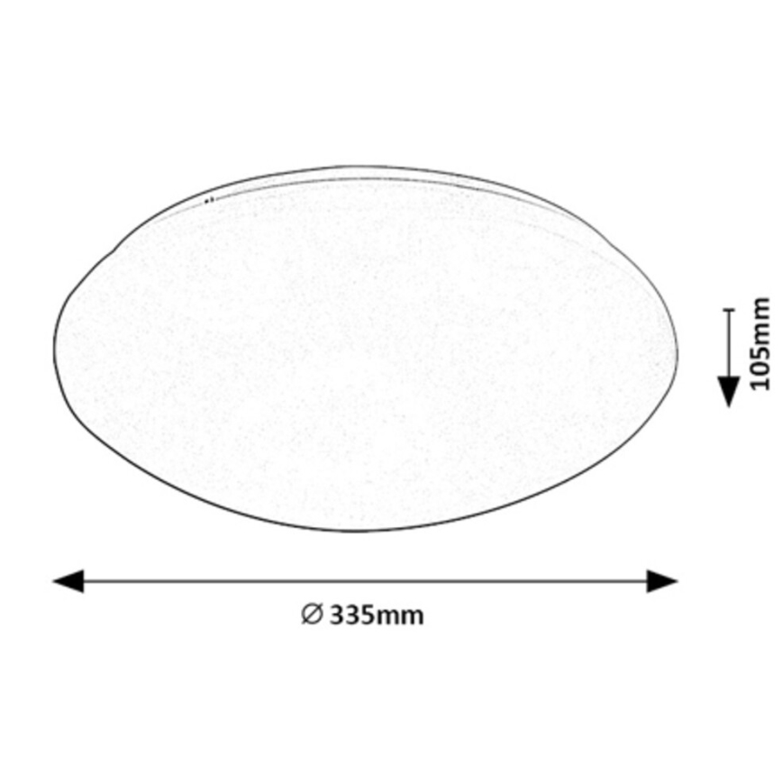 Rabalux - LED taklampa med en sensor LED/18W/230V IP44 4000K