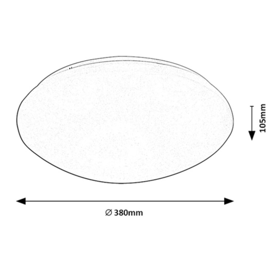Rabalux - LED taklampa med sensor LED/24W/230V IP44 4000K diameter 38 cm