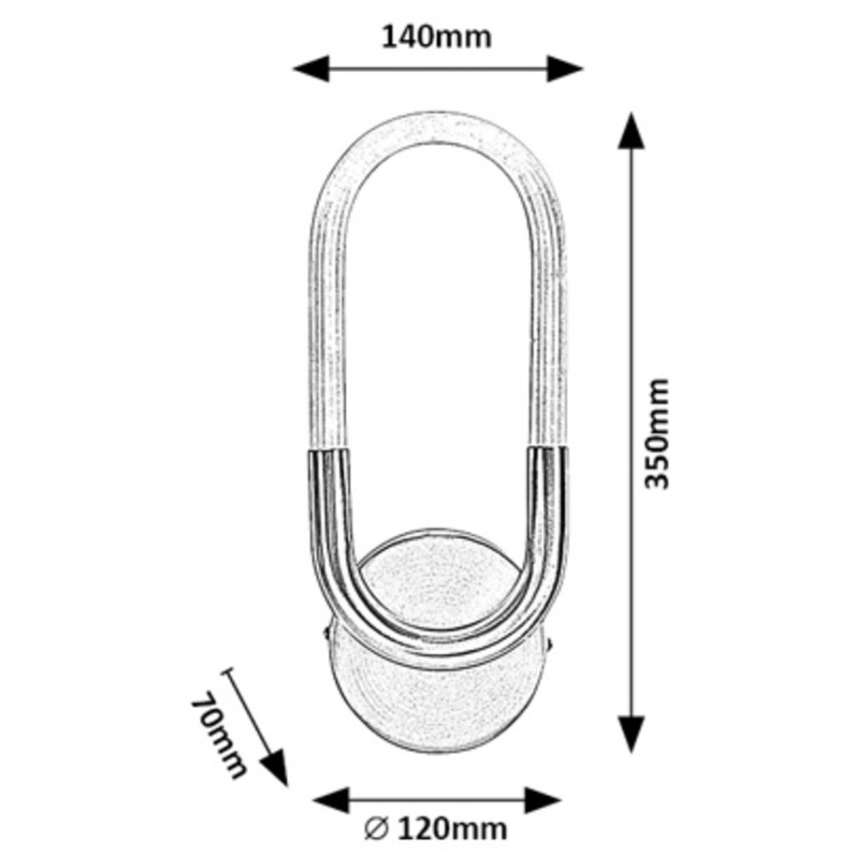 Rabalux - LED väggbelysning LED/9W/230V 4000K