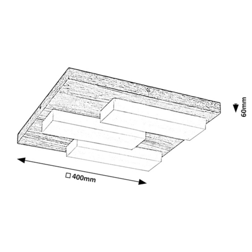 Rabalux - LED taklampa LED/30W/230V 3000K ek