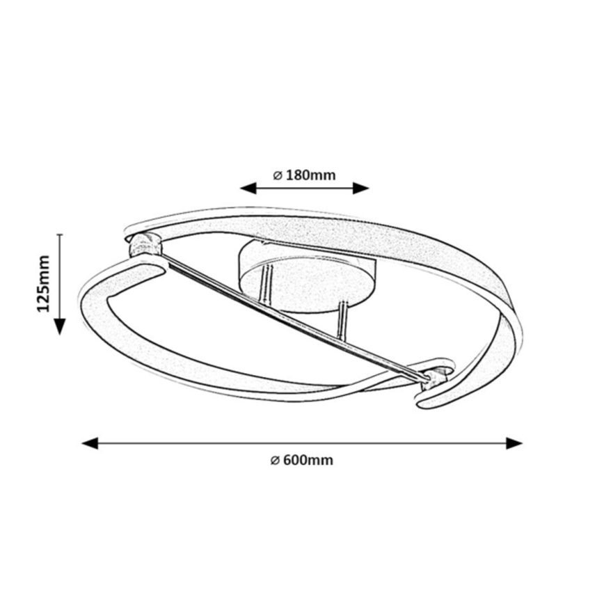 Rabalux - LED taklampa LED/40W/230V 3000K Ø 60 cm