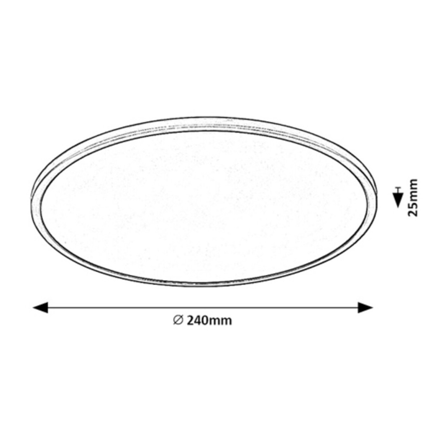 Rabalux - LED Dimbar taklampa LED/15W/230V 3000K 24 cm