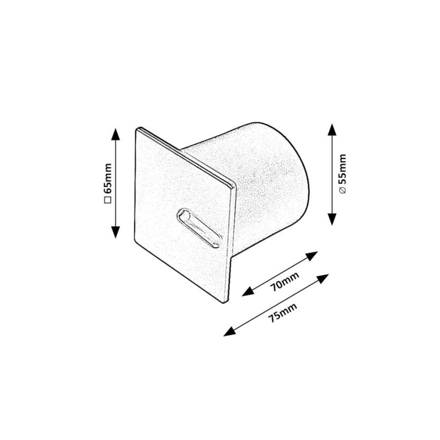 Rabalux - LED trappbelysning LED/3W/230V 3000K svart