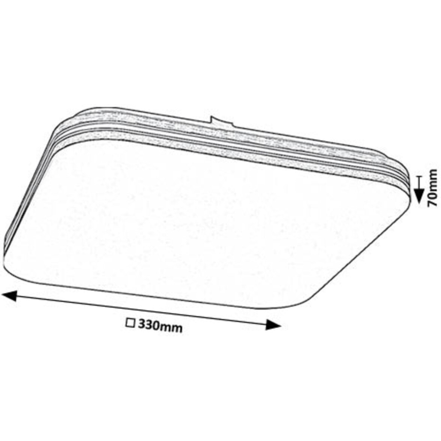 Rabalux - LED taklampa LED/18W/230V 4000K 33x33 cm