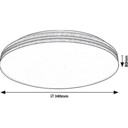 Rabalux - LED taklampa LED/18W/230V 4000K diameter 34 cm