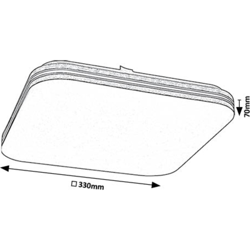 Rabalux - LED taklampa LED/18W/230V 4000K 33x33 cm