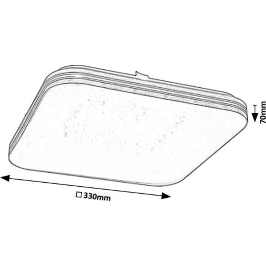 Rabalux - LED taklampa LED/18W/230V 3000K 33x33 cm