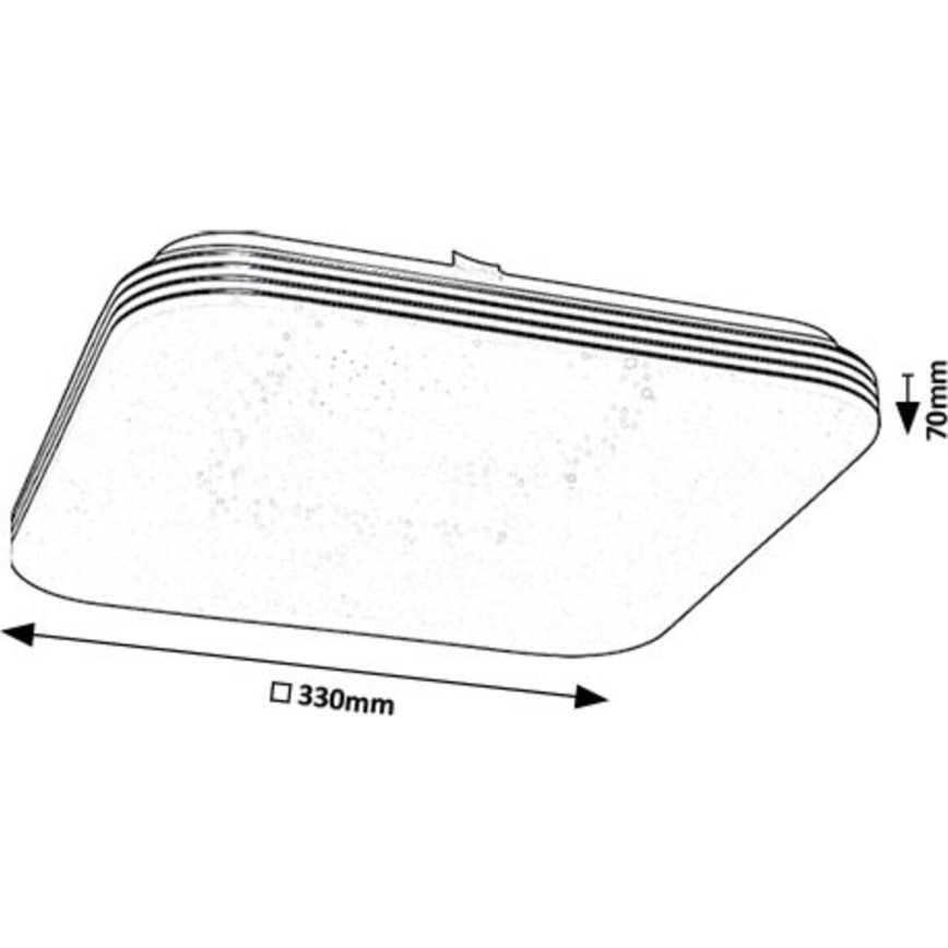 Rabalux - LED taklampa LED/18W/230V 4000K 33x33 cm