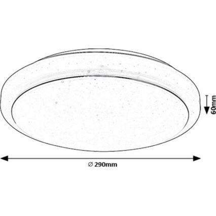 Rabalux - LED taklampa LED/12W/230V 3000K diameter 29 cm