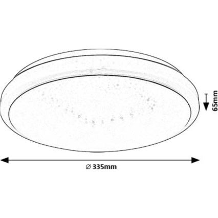 Rabalux - LED taklampa LED/18W/230V 3000K diameter 33 cm