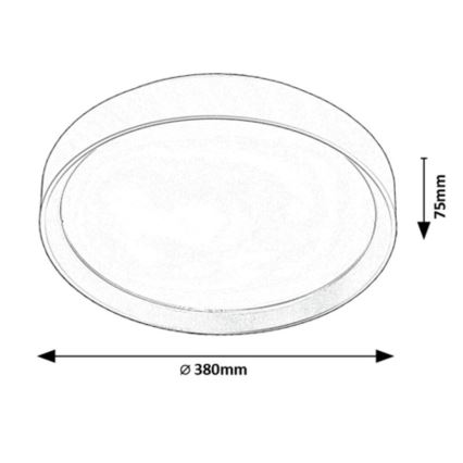 Rabalux - LED taklampa LED/25W/230V 3000K diameter 38 cm