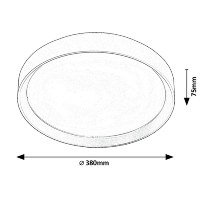 Rabalux - LED taklampa LED/25W/230V 3000K diameter 38 cm