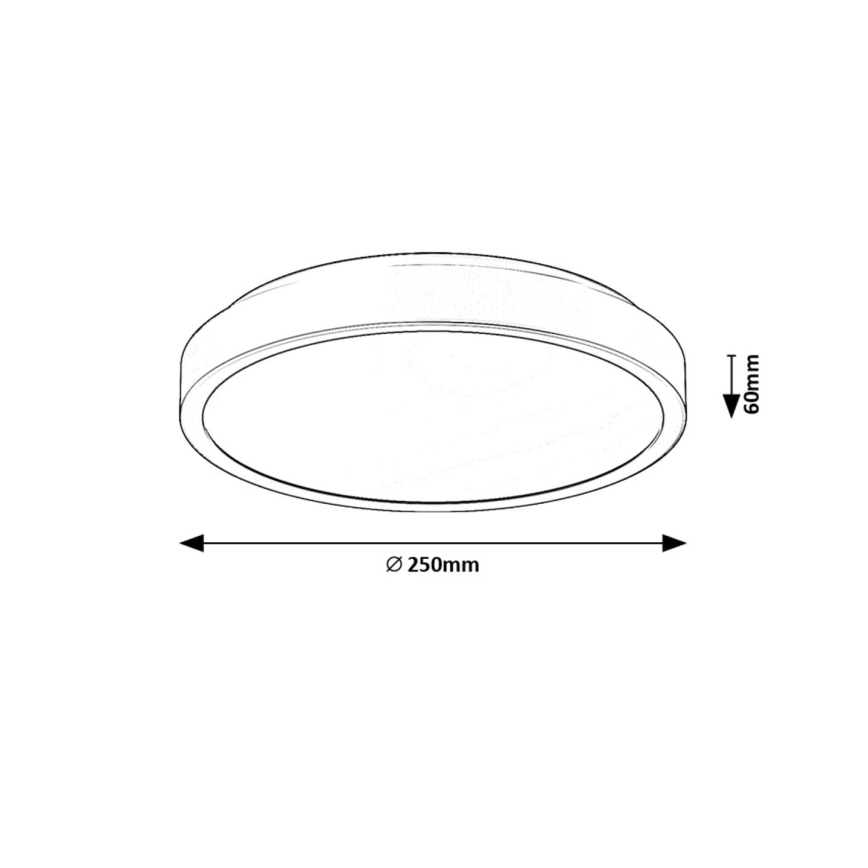 Rabalux - LED taklampa för badrum LED/18W/230V IP44 4000K diameter 25 cm vit