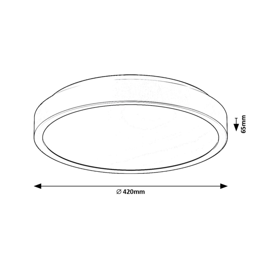 Rabalux - LED taklampa för badrum LED/48W/230V IP44 4000K diameter 42 cm vit