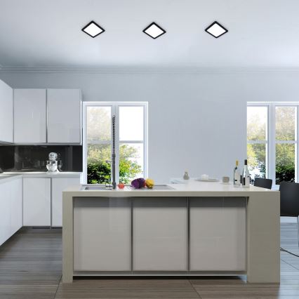 Rabalux - LED infälld belysning LED/3W/230V 9x9 cm svart