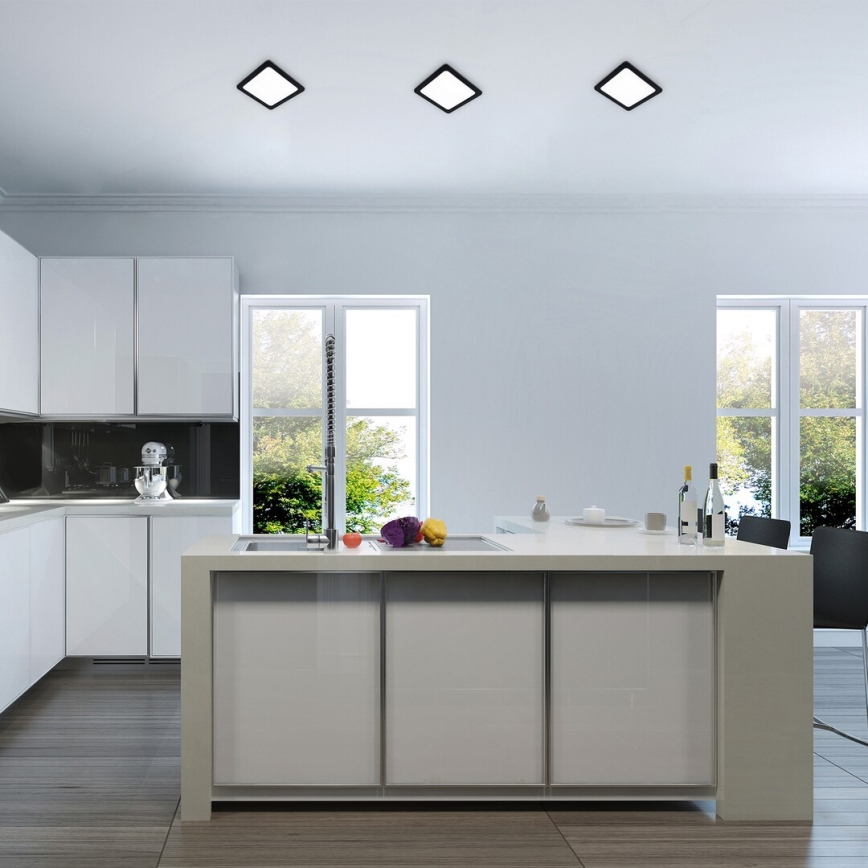 Rabalux - LED infälld belysning LED/3W/230V 9x9 cm svart
