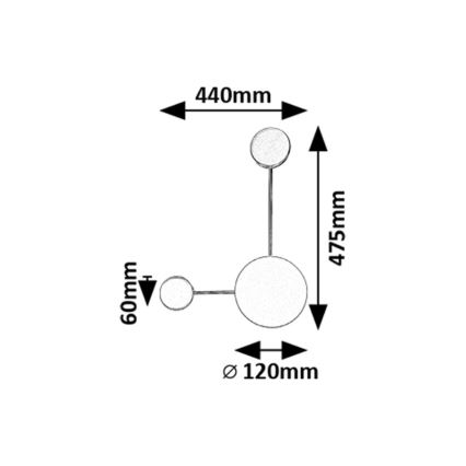 Rabalux - LED väggbelysning LED/7W/230V 3000K