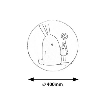 Rabalux - Taklampa för barnrum 2xE27/60W/230V Ø 40 cm