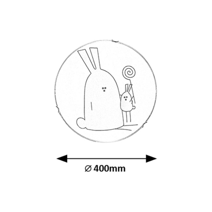 Rabalux - Taklampa för barnrum 2xE27/60W/230V Ø 40 cm
