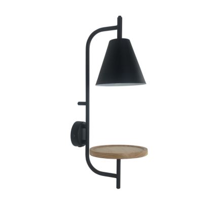 Rabalux - Vägglampa med hylla 1xE27/15W/230V bok