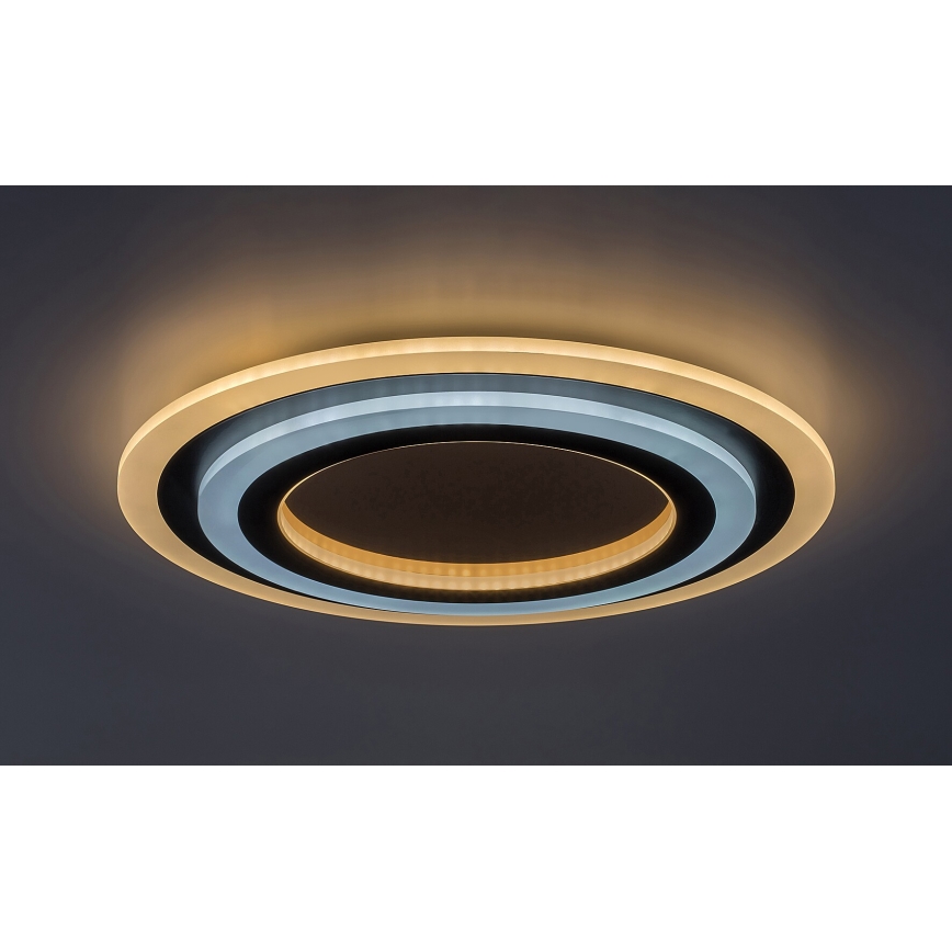 Rabalux - LED Dimbar taklampa LED/56W/230V 3000/4000/6000K matt krom/svart + fjärrkontroll