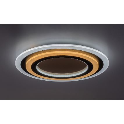 Rabalux - LED Dimbar taklampa LED/56W/230V 3000/4000/6000K matt krom/svart + fjärrkontroll