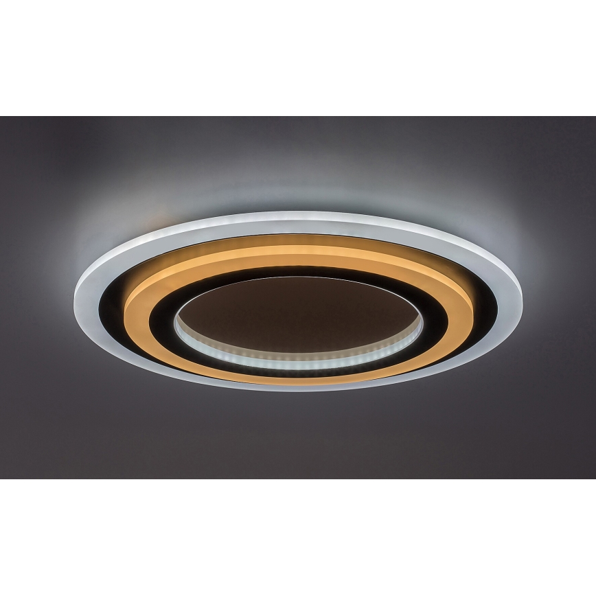 Rabalux - LED Dimbar taklampa LED/56W/230V 3000/4000/6000K matt krom/svart + fjärrkontroll