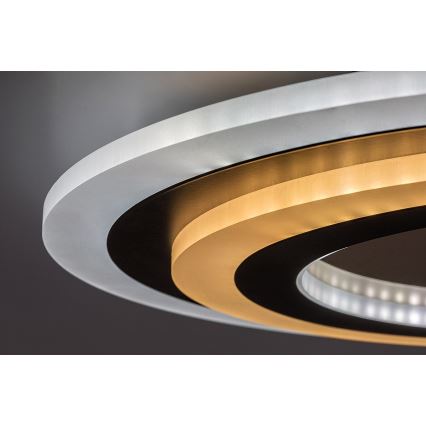 Rabalux - LED Dimbar taklampa LED/56W/230V 3000/4000/6000K matt krom/svart + fjärrkontroll