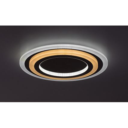 Rabalux - Dimbart LED-taklampa LED/56W/230V 3000/4000/6000K matt krom + fjärrkontroll Ø 45 cm