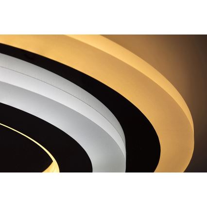 Rabalux - Dimbart LED-taklampa LED/56W/230V 3000/4000/6000K matt krom + fjärrkontroll Ø 45 cm