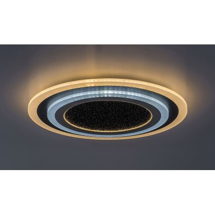 Rabalux - LED Dimbar taklampa LED/56W/230V 3000/4000/6000K svart + fjärrkontroll