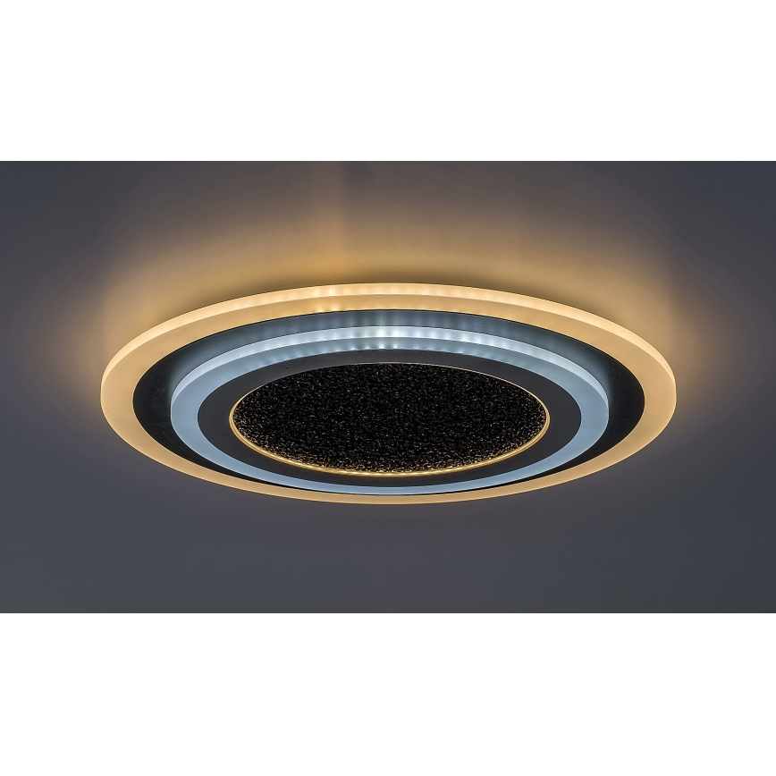 Rabalux - LED Dimbar taklampa LED/56W/230V 3000/4000/6000K svart + fjärrkontroll