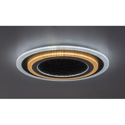 Rabalux - LED Dimbar taklampa LED/56W/230V 3000/4000/6000K svart + fjärrkontroll
