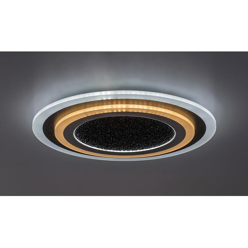 Rabalux - LED Dimbar taklampa LED/56W/230V 3000/4000/6000K svart + fjärrkontroll