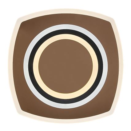 Rabalux - Dimbart LED-takarmatur LED/60W/230V 3000/4000/6000K matt krom/svart + fjärrkontroll 48x48 cm