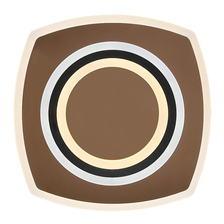 Rabalux - Dimbart LED-takarmatur LED/60W/230V 3000/4000/6000K matt krom/svart + fjärrkontroll 48x48 cm