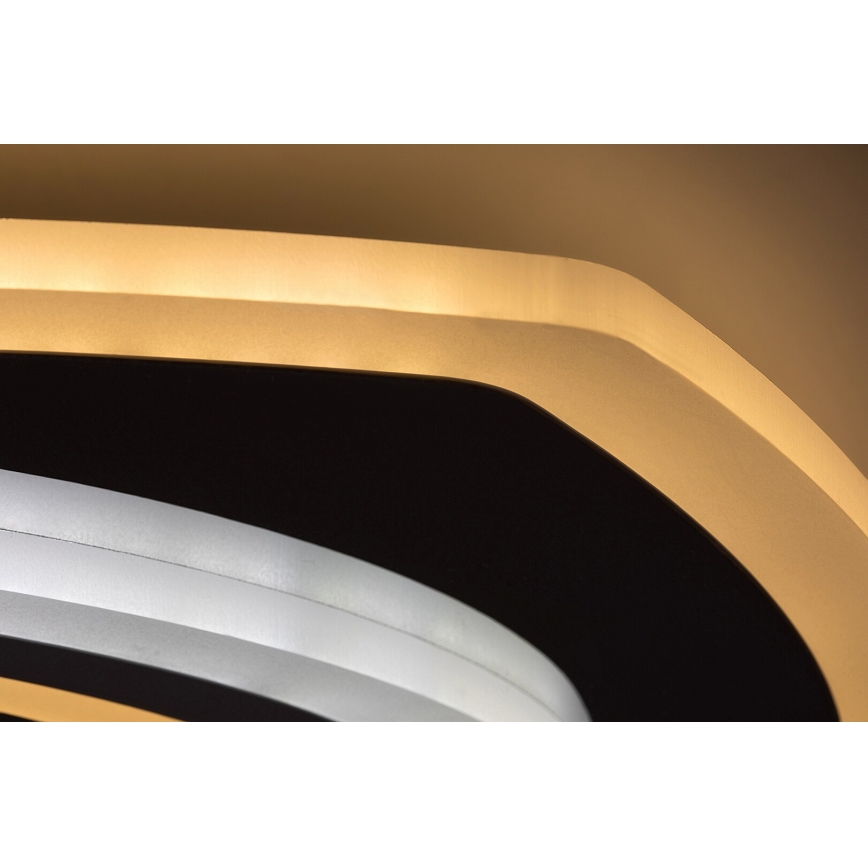 Rabalux - Dimbart LED-takarmatur LED/60W/230V 3000/4000/6000K matt krom + fjärrkontroll 48x48 cm