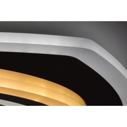 Rabalux - Dimbart LED-takarmatur LED/60W/230V 3000/4000/6000K matt krom + fjärrkontroll 48x48 cm