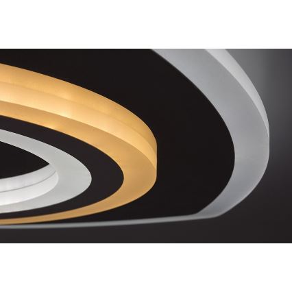 Rabalux - Dimbart LED-takarmatur LED/60W/230V 3000/4000/6000K matt krom + fjärrkontroll 48x48 cm