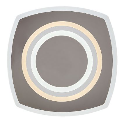 Rabalux - Dimbart LED-takarmatur LED/60W/230V 3000/4000/6000K matt krom + fjärrkontroll 48x48 cm