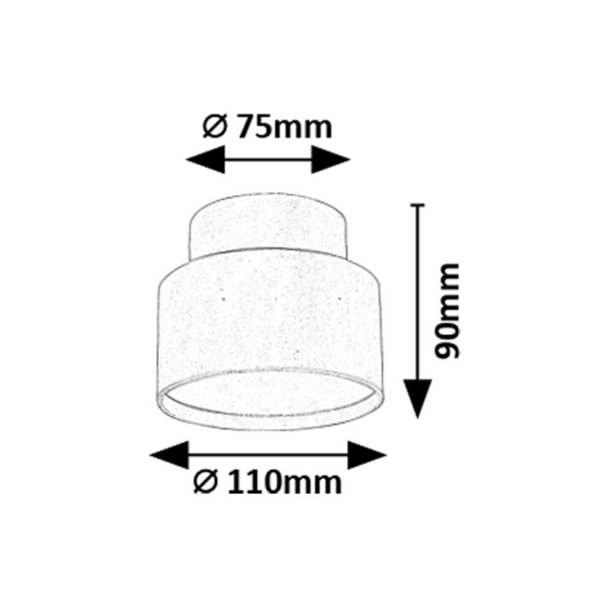 Rabalux - LED taklampa LED/16W/230V 3000K svart