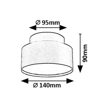 Rabalux - LED taklampa LED/24W/230V 3000K svart